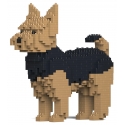 Jekca - Yorkshire Terrier 01 - Big - Lego - Sculpture - Construction - 4D - Brick Animals - Toys