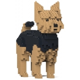 Jekca - Yorkshire Terrier 01 - Big - Lego - Sculpture - Construction - 4D - Brick Animals - Toys