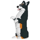 Jekca - Welsh Corgi 05-M03 - Big - Lego - Sculpture - Construction - 4D - Brick Animals - Toys