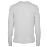 Avvenice - Athus - Maglione con Scollo a V Uomo in Cashmere Loro Piana - Bianco - Maglieria - Luxury Exclusive Collection