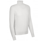 Avvenice - Athus - Man Loro Piana Cashmere Turtleneck Sweater - White - Knitwear - Luxury Exclusive Collection