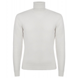 Avvenice - Athus - Maglione Dolcevita Uomo in Cashmere Loro Piana - Bianco - Maglieria - Luxury Exclusive Collection