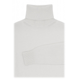 Avvenice - Athus - Man Loro Piana Cashmere Turtleneck Sweater - White - Knitwear - Luxury Exclusive Collection