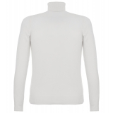 Avvenice - Athus - Man Loro Piana Cashmere Turtleneck Sweater - White - Knitwear - Luxury Exclusive Collection