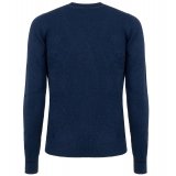 Avvenice - Athus - Man Loro Piana Cashmere Crew Neck Sweater - Blue - Knitwear - Luxury Exclusive Collection