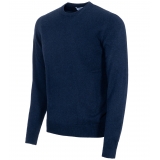 Avvenice - Athus - Man Loro Piana Cashmere Crew Neck Sweater - Blue - Knitwear - Luxury Exclusive Collection