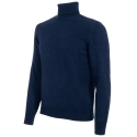 Avvenice - Athus - Man Loro Piana Cashmere Turtleneck Sweater - Blue - Knitwear - Luxury Exclusive Collection