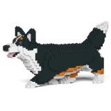 Jekca - Welsh Corgi 04-M03 - Big - Lego - Scultura - Costruzione - 4D - Animali di Mattoncini - Toys