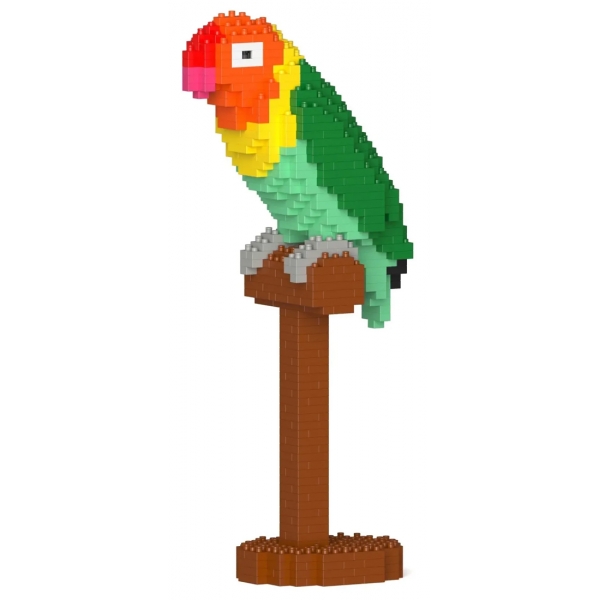 Jekca - Lovebird 01S - Lego - Sculpture - Construction - 4D - Brick Animals - Toys