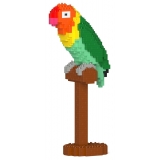 Jekca - Lovebird 01S - Lego - Sculpture - Construction - 4D - Brick Animals - Toys