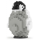 Jekca - Emperor Penguin 02 - Big - Lego - Scultura - Costruzione - 4D - Animali di Mattoncini - Toys