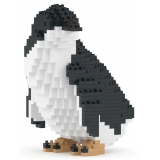 Jekca - Little Penguin 02 - Big - Lego - Scultura - Costruzione - 4D - Animali di Mattoncini - Toys