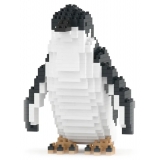 Jekca - Little Penguin 01 - Lego - Scultura - Costruzione - 4D - Animali di Mattoncini - Toys