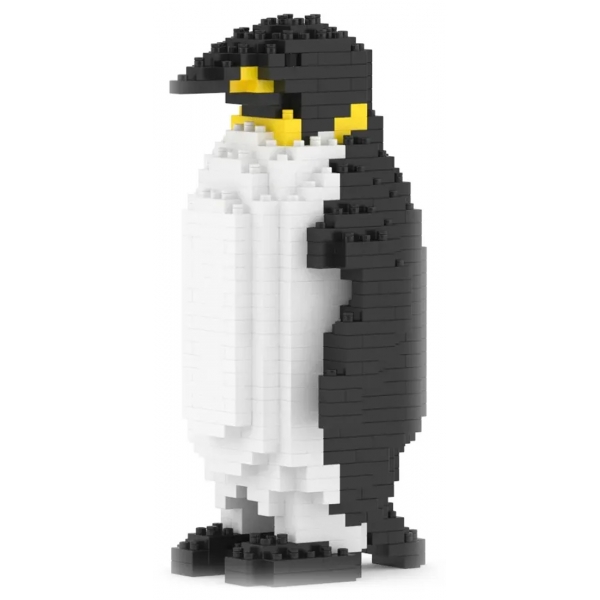 Jekca - Emperor Penguin 03 - Big - Lego - Scultura - Costruzione - 4D - Animali di Mattoncini - Toys