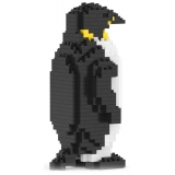 Jekca - Emperor Penguin 03 - Big - Lego - Scultura - Costruzione - 4D - Animali di Mattoncini - Toys