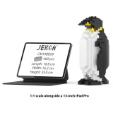 Jekca - Emperor Penguin 03 - Big - Lego - Scultura - Costruzione - 4D - Animali di Mattoncini - Toys