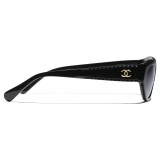 Chanel - Occhiali da Sole Cat-Eye - Nero Grigio Sfumato - Chanel Eyewear