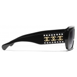 Chanel - Pilot Sunglasses - Black Gray Gradient - Chanel Eyewear