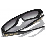 Chanel - Pilot Sunglasses - Black Gray Gradient - Chanel Eyewear