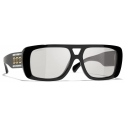 Chanel - Pilot Sunglasses - Black Gray - Chanel Eyewear