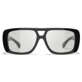 Chanel - Occhiali da Sole Pilota - Nero Grigio - Chanel Eyewear