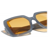 Chanel - Occhiali da Sole Quadrati - Grigio Giallo - Chanel Eyewear