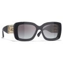 Chanel - Occhiali da Sole Rettangolare - Grigio Sfumate - Chanel Eyewear