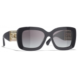 Chanel - Occhiali da Sole Rettangolare - Grigio Sfumate - Chanel Eyewear