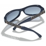 Chanel - Occhiali da Sole Rettangolare - Blu - Chanel Eyewear