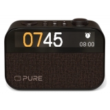 Pure - Moment - Moment Charge - Il Compagno di Sonno Ambientale con Ricarica Wireless - Caffè Nero - Radio Digitale Alta Qualità