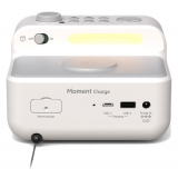 Pure - Moment Charge - The Ambient Sleep Companion with Wireless Charging - Cotton White - High Quality Digital Radio