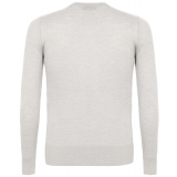 Avvenice - Finis - Maglione Scollo a V Uomo in Cashmere Extrafine Loro Piana - Bianco - Maglieria - Luxury Exclusive Collection