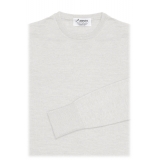 Avvenice - Finis - Man Loro Piana Extrafine Cashmere Crew Neck Sweater - White - Knitwear - Luxury Exclusive Collection