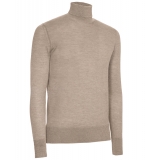 Avvenice - Finis - Man Loro Piana Extrafine Cashmere Turtleneck Sweater - Tundra - Knitwear - Luxury Exclusive Collection