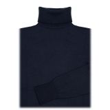 Avvenice - Finis - Man Loro Piana Extrafine Cashmere Turtleneck Sweater - Blue - Knitwear - Luxury Exclusive Collection