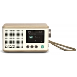 Pure - Classic Mini - The Charming Portable Digital Radio - Cotton White/Oak - High Quality Digital Radio