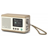 Pure - Classic Mini - The Charming Portable Digital Radio - Cotton White/Oak - High Quality Digital Radio