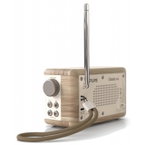 Pure - Classic Mini - The Charming Portable Digital Radio - Cotton White/Oak - High Quality Digital Radio