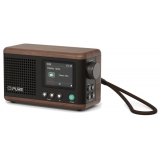 Pure - Classic Mini - The Charming Portable Digital Radio - Coffee Black/Walnut - High Quality Digital Radio