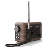 Pure - Classic Mini - The Charming Portable Digital Radio - Coffee Black/Walnut - High Quality Digital Radio