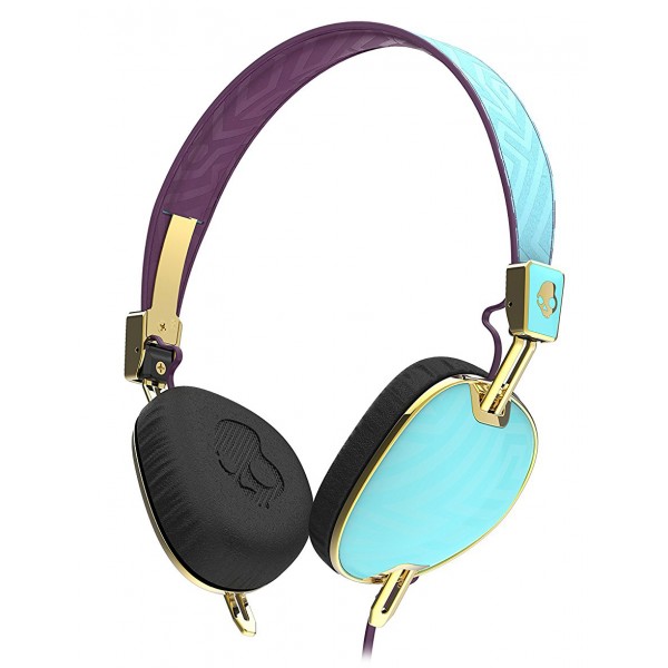 Skullcandy - Knockout - Smoked Purple / Gold - Women's Wireless On-Ear Headphones with Microphone with Supreme Sound