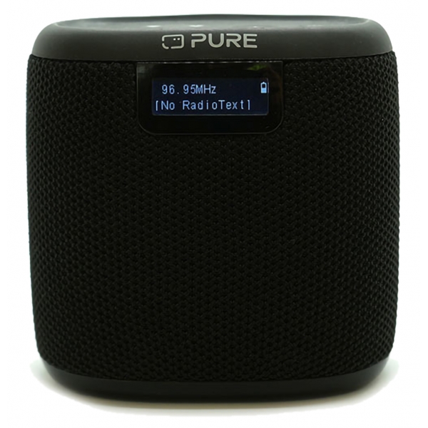 Pure - Woodland Mini - La Altoparlante Compatto Perfetto per Esterni - Nero - Radio Digitale Alta Qualità