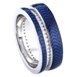 Tsars Collection - Empress Maria Dark Blue Ring - Handmade in Swiss - Luxury Exclusive Collection