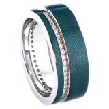 Tsars Collection - Empress Maria Blue Ring - Handmade in Swiss - Luxury Exclusive Collection