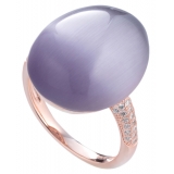 Tsars Collection - Anello Olga Viola - Handmade in Swiss - Luxury Exclusive Collection