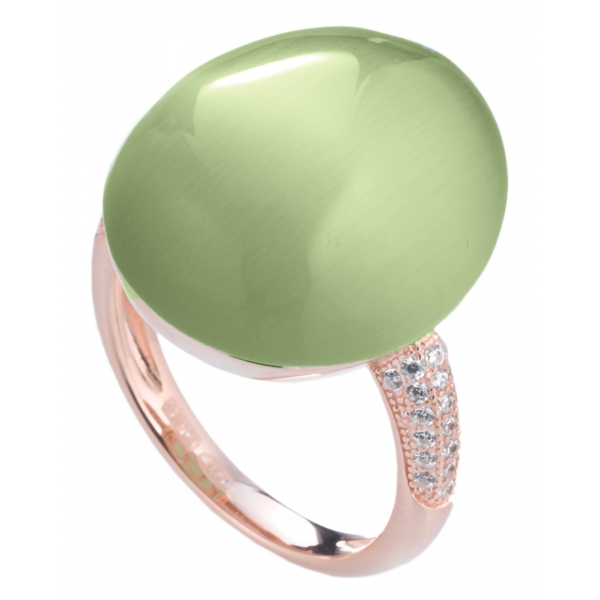 Tsars Collection - Olga Green Ring - Handmade in Swiss - Luxury Exclusive Collection