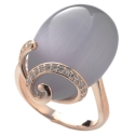 Tsars Collection - Anello Olga Viola Spirale - Handmade in Swiss - Luxury Exclusive Collection