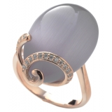 Tsars Collection - Anello Olga Viola Spirale - Handmade in Swiss - Luxury Exclusive Collection