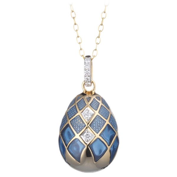 Tsars Collection - Collana Empress Maria Azzurra - Handmade in Swiss - Luxury Exclusive Collection