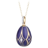 Tsars Collection - Collana Empress Maria Blu - Handmade in Swiss - Luxury Exclusive Collection